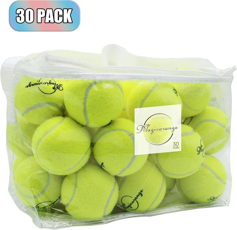 Magicorange Tennis Balls, 30 Pack Advanced Training Tennis Balls Practice Ball, Pet Dog Playing Balls,Good for Beginner Training Ball - Image 2